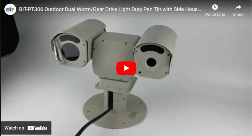 Bit - pt306 outdoor Double Worm Gear Worm / Gear Drive Light Head with Side Housing